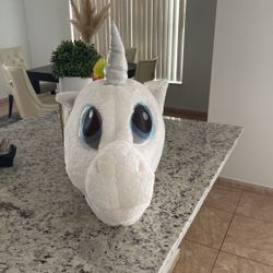 Large Plush Unicorn Head Mask Accessory