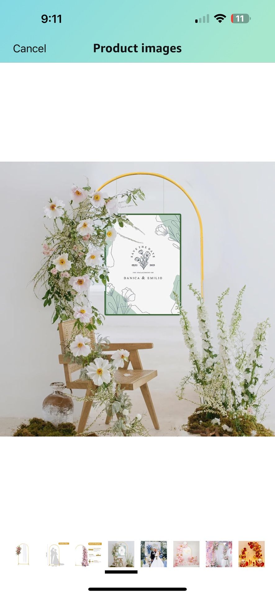 Metal Arch Backdrop Stand