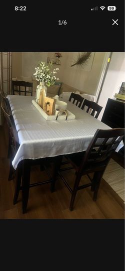 Counter height dining table