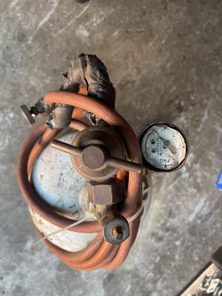 Acetylene Tank With Turbo Torch Regulator Tip And Hose 