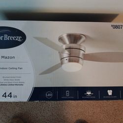 Remote control silent fan. With l e d light