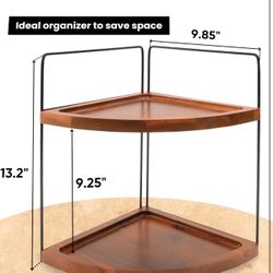 All New 2 Tier Corner Counter Organizer