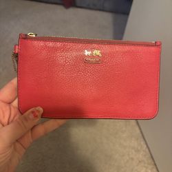 Pink Coach Wallet 