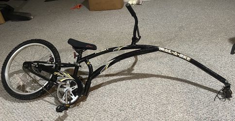 Adams Trail-A-Bike Folder One Child Bike Trailer, Black