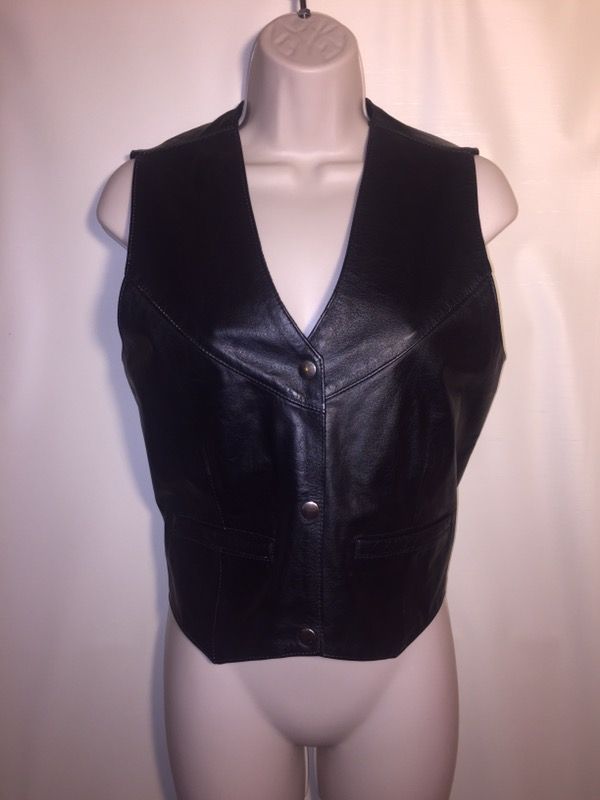 Harley Davidson Vest size Med women's patch American flag