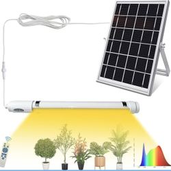 Bright Solar Powered Grow Light with Batteries 
