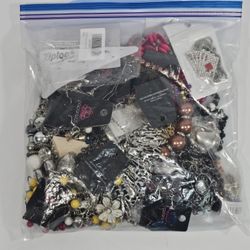 3.3 lb Contemporary Costume Jewelry Mixed Lot Bracelets Rings Necklaces