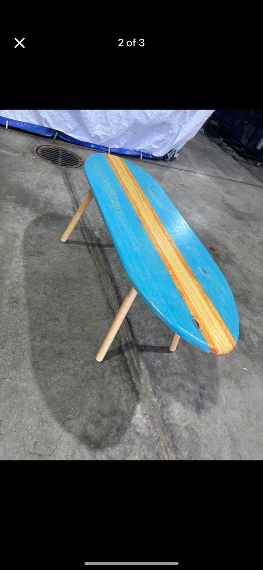 Custom Surfboard Coffee Table