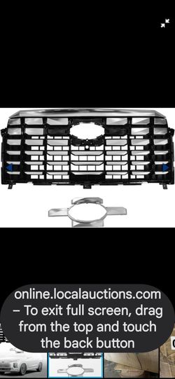 Retail $710.95) MGWILL Front Upper Grille Compatible with 2023 2024 2025 Hyundai Palisade W/Camera Hole, Blackand Silver