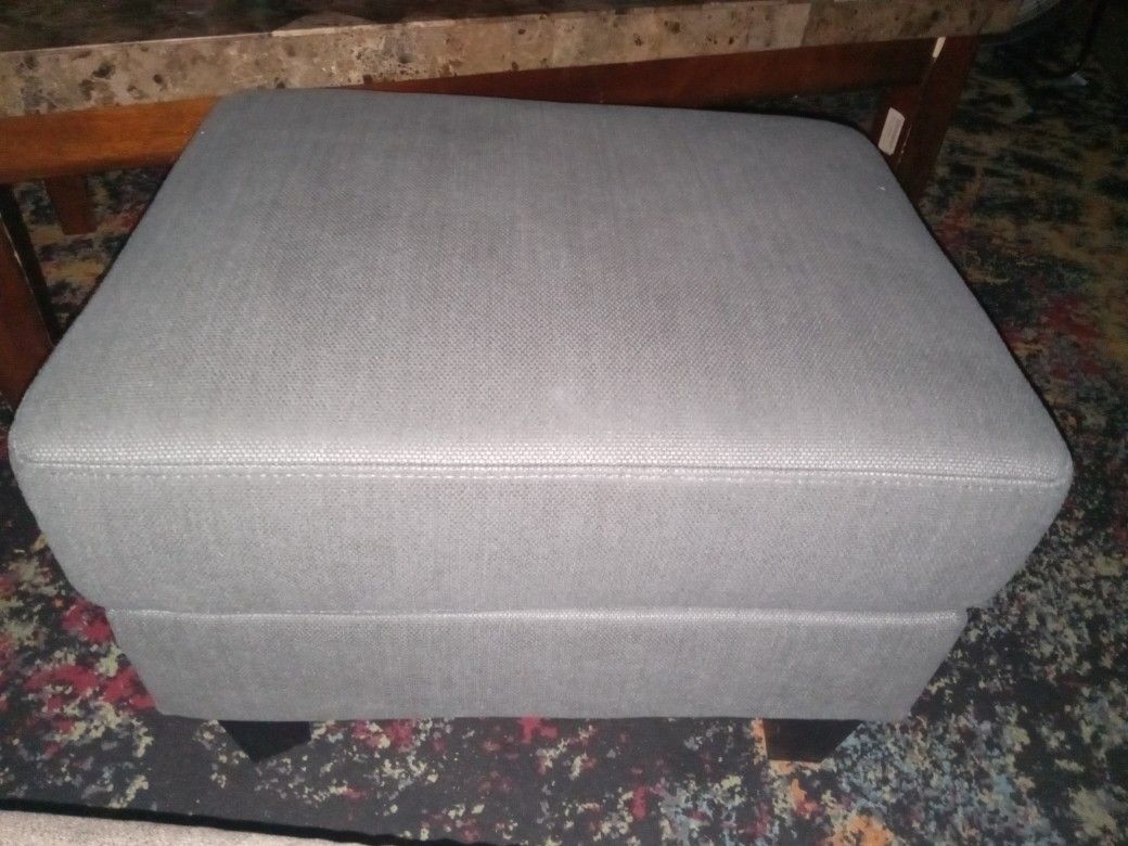 Ottoman Gray With Secret Hiding Place