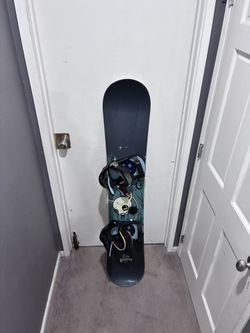 Snowboard with Bindings - Size 150cm