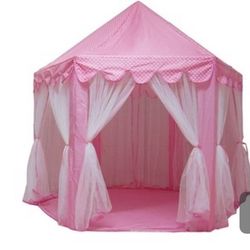 Princess Pink Girl Play Tend Castle Large Play House Outdoor Or Indoor W Floor Map 