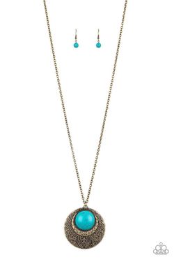 Brass and turquoise BNWT necklace