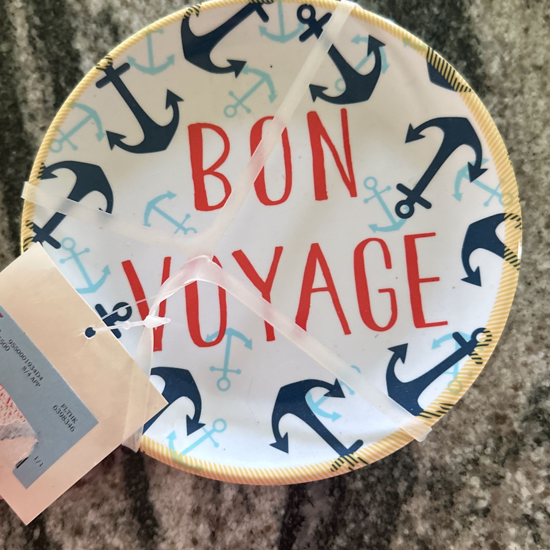 Bon Voyage Saucer Plates