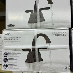 Kohler Kallan 4" Centerset Bathroom Faucet - Oil-Rubbed Bronze