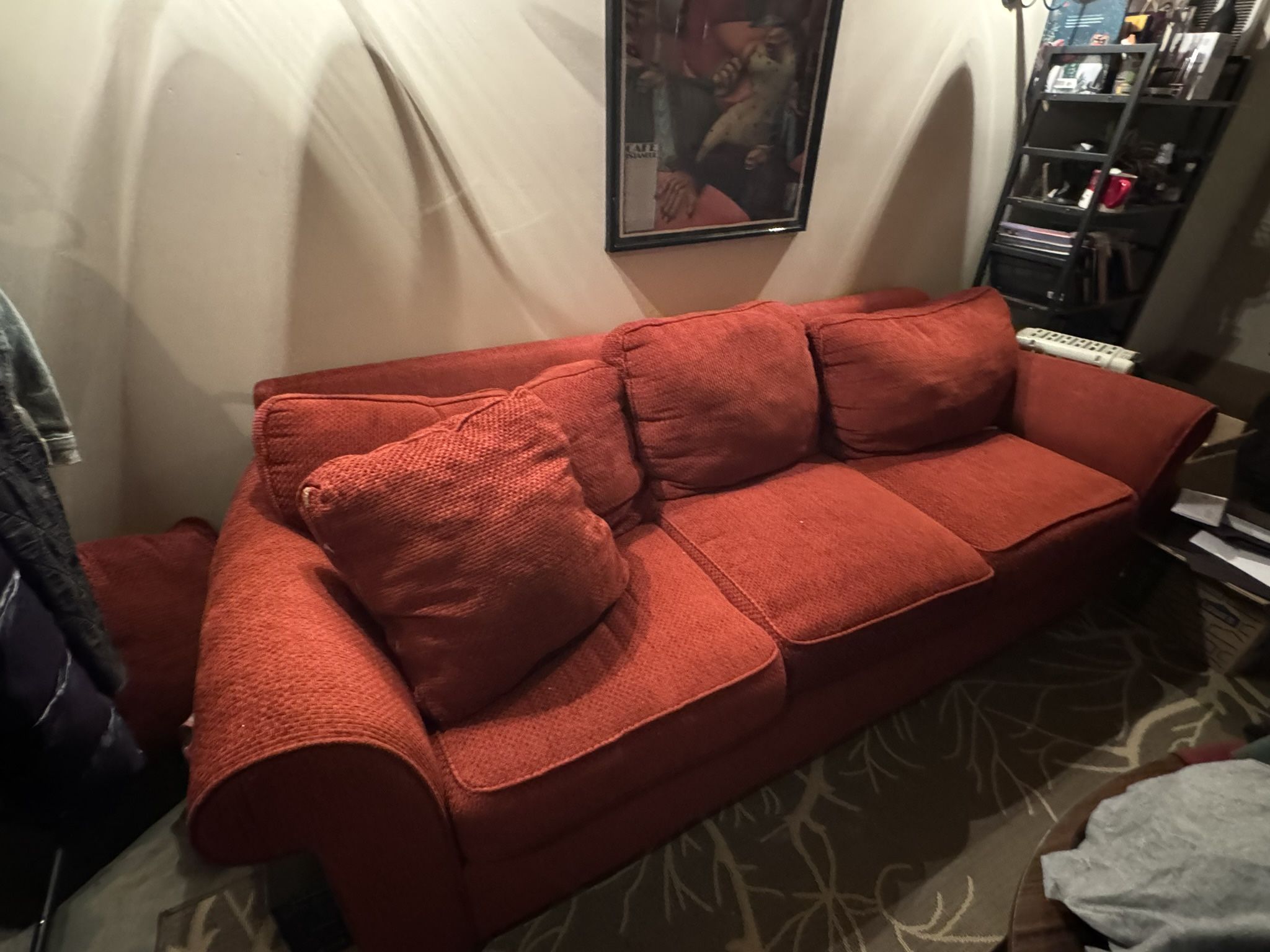 Bloomingdale’s Red Couch