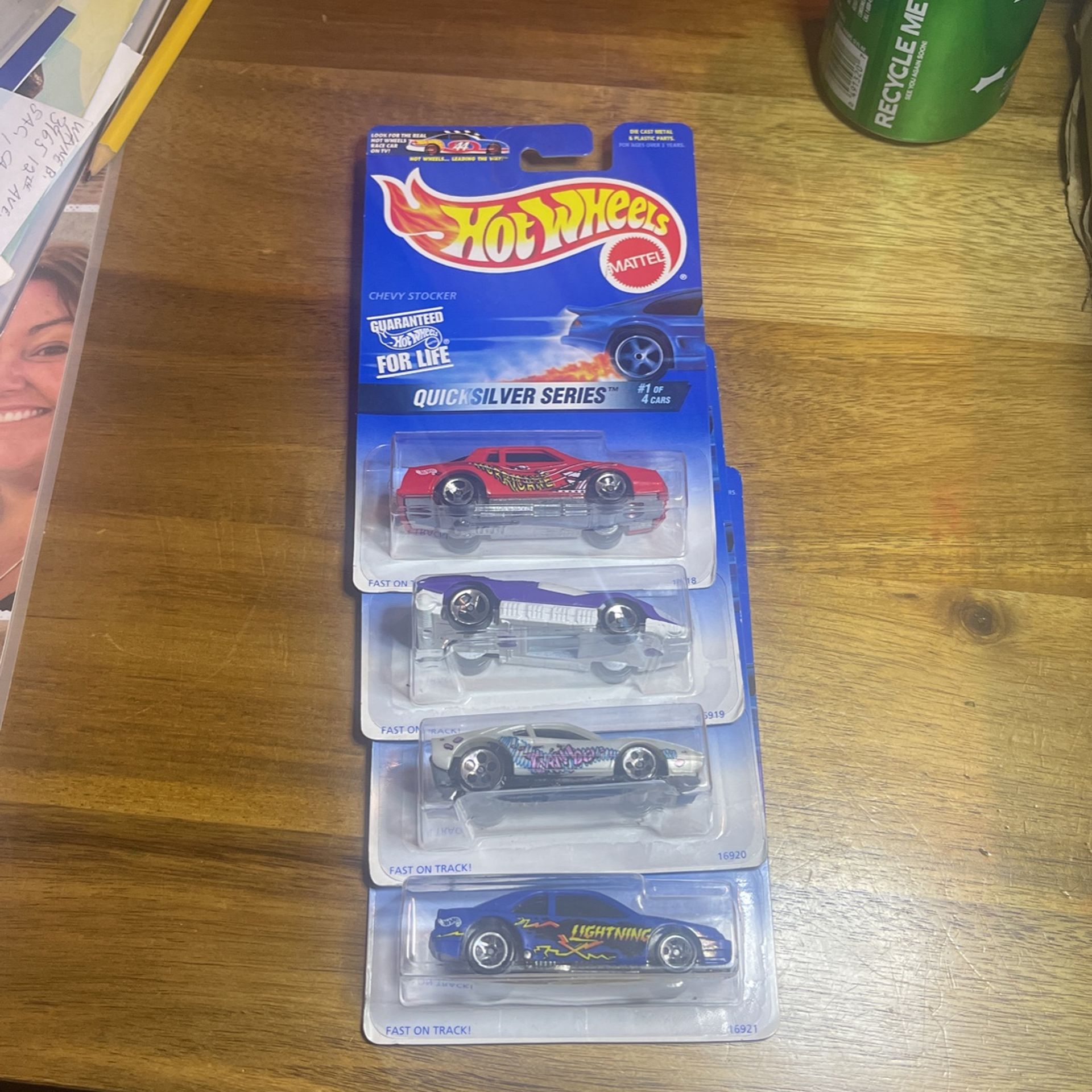 Hot Wheels QuickSilver Series Set Of 4 Cars.