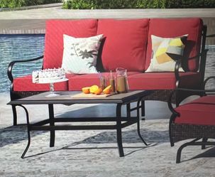 Patio furniture/sofa and table