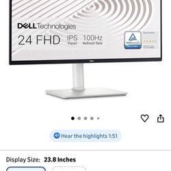 Dell Flat Panel Monitor P2422H  Set of two with cords. Used for about a month. Basically new. 