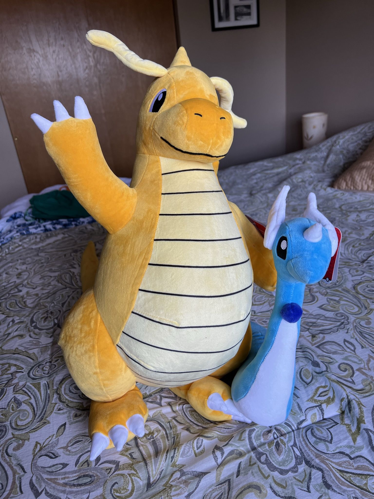 Pokemon 24” Dragonite + 12” Dragonair Jazware Plushies