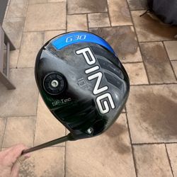 PING Golf G30 SF-Tec Driver 10* Tour 65 Reg flex shaft SLICE FIXER