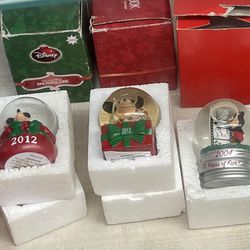 Disney Mickey Mouse ornaments and Ceramic and Snow Globes  $15 each