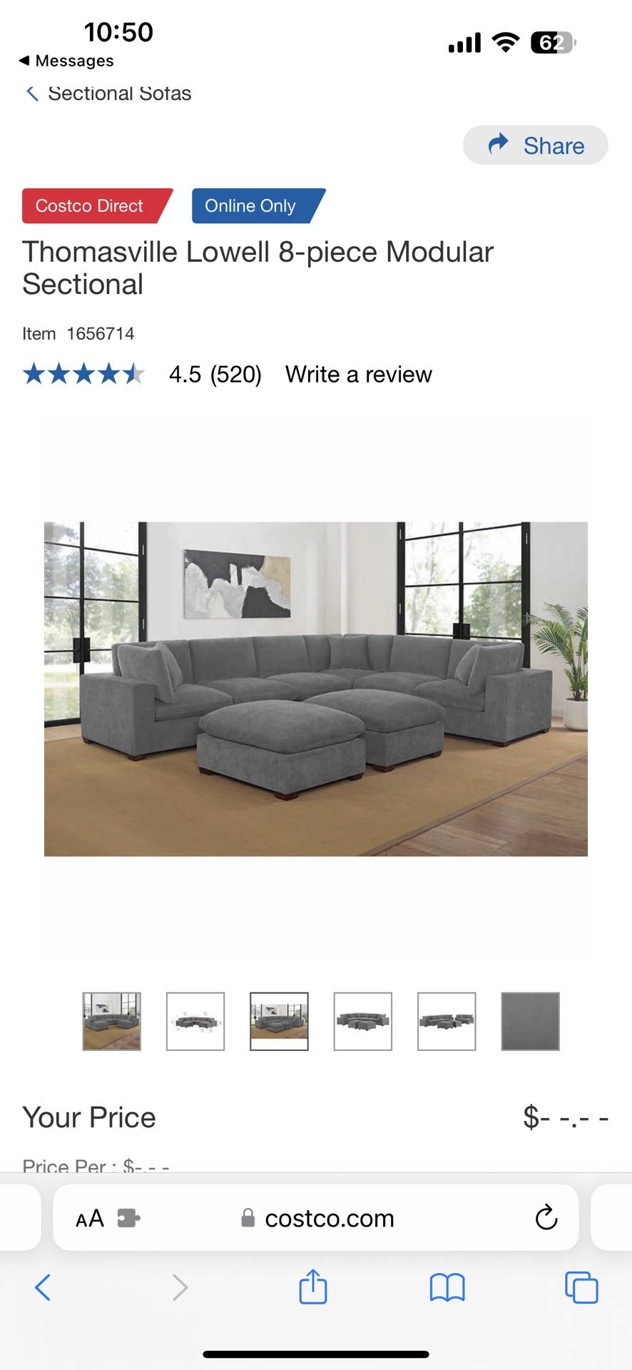 Thomasville Sectional Couch