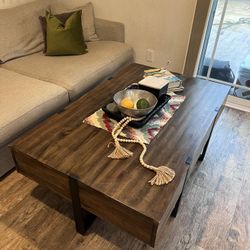 Large Wooden Coffee Table