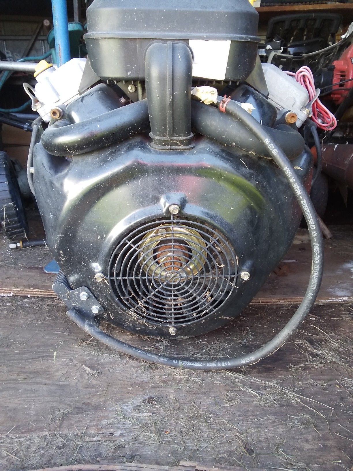 32 hp many uses for this. It's like brand new PROPANE