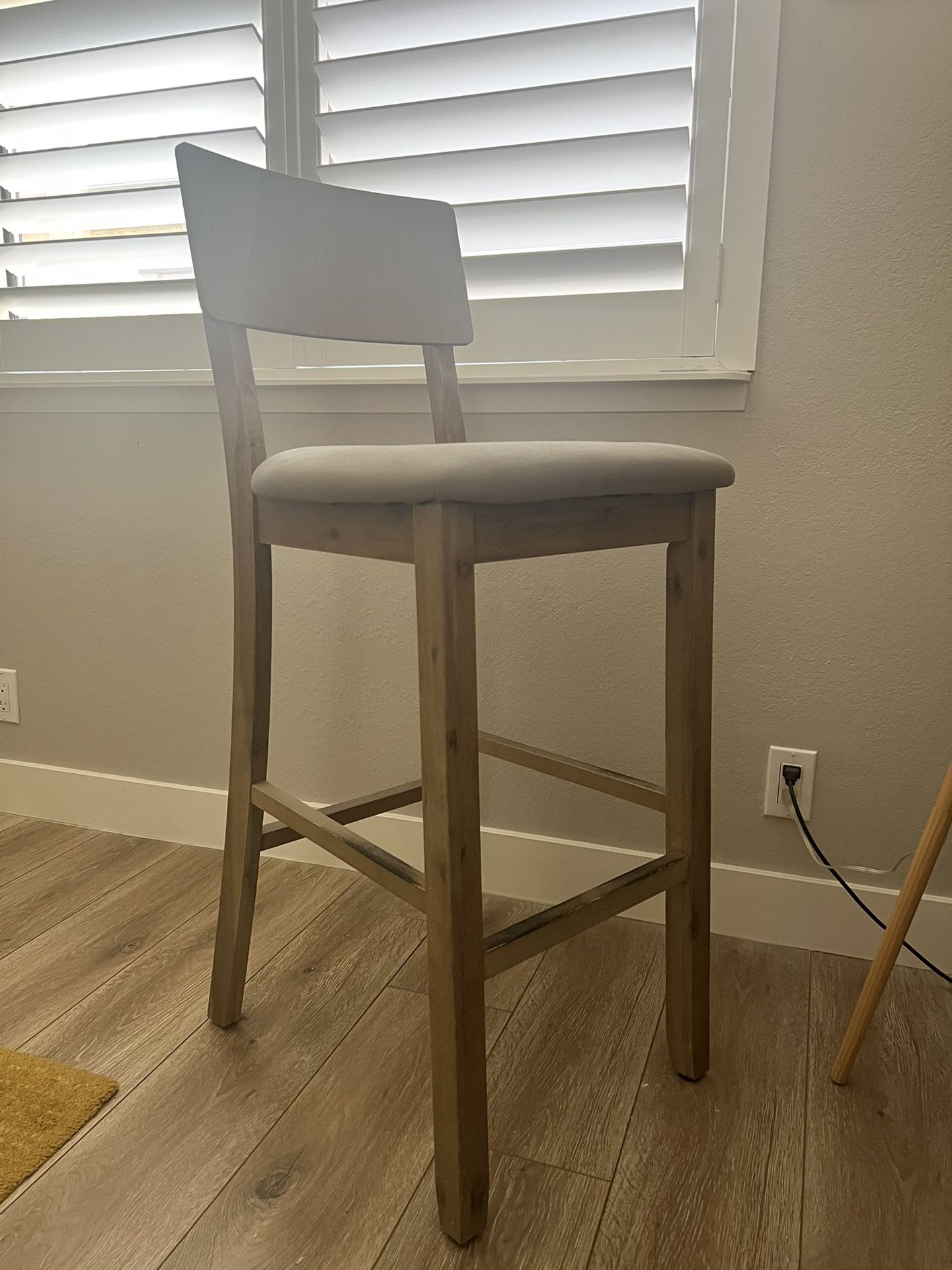 Upholstered Bar And Counter Stool With Backing Standing Desk Chair