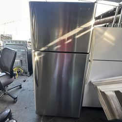 Silver Frigidaire Apt Size Stainless Steel Fridge We Deliver And Install🚚