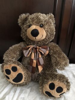 Brand new teddy bear with tags brown