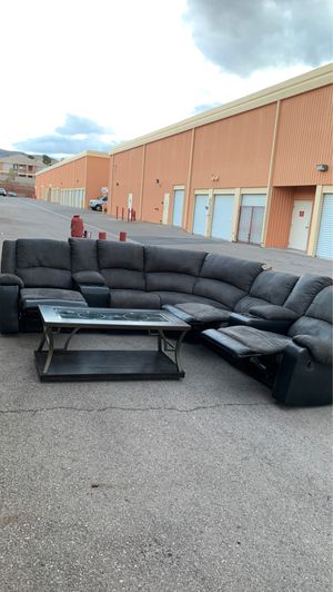 Photo Moved sale Living room sofa set I paid $6000 cash for the living room set It’s pretty brand new still in good condition willing to let it go for ab