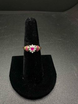 10K Gold Ruby/Diamond ring size 7 no trades 3816 Steilacoom Blvd SW Lakewood WA