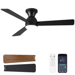 48” New Ceiling Fan + Light + Remote Control With