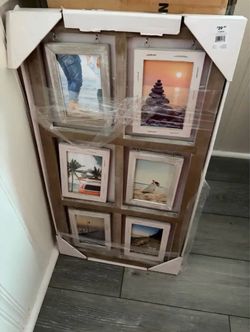 Rustic Wood Multi-Photo Frame Set
