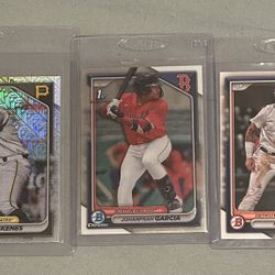 Johanfran Garcia, Paul Skenes, Max Clark Baseball Cards