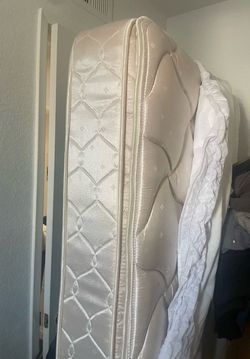 Twin Size Matress with Boxspring and Side Rails