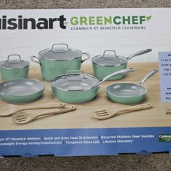 Brand NEW 13pc Cuisinart Ceramic Pots& Pan Set 