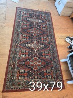 Vintage Persian-Style Oriental Runner Rug – 39" x 79"