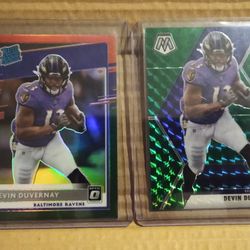 Devin Duvernay Of The Baltimore Ravens Not Lamar Jackson Or JK Dobbins Rookie Card Mosaic Donruss Blaster Box Hanger