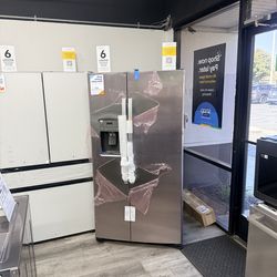 👑GE STAINLESS STEEL SIDE BY SIDE REFRIGERATOR WITH ICE MAKER AND WATER DISPENSER👑