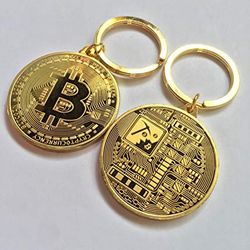 Bitcoin Keychain Stainless Steel