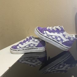 Toddler VANS Purple And White