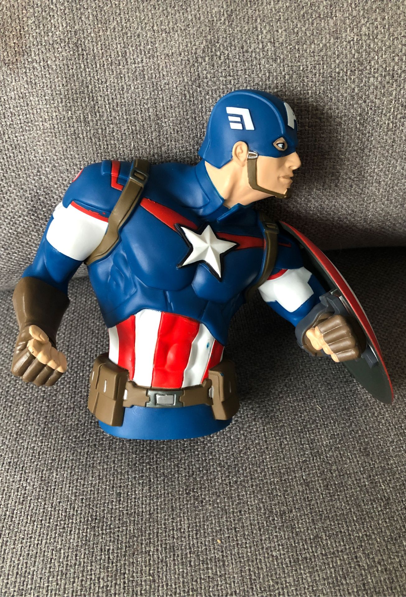 Captain America bust bank.