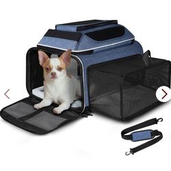 Petskd Top and Side Expandable Pet Carrier