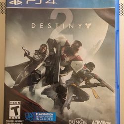 PS4 Destiny 2 By Activison For Teens. Requires Internet, Mirror Image, No Artwork.