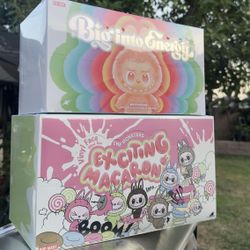Labubu Big Into Energy And Macaron Sets! 100% Authentic! 