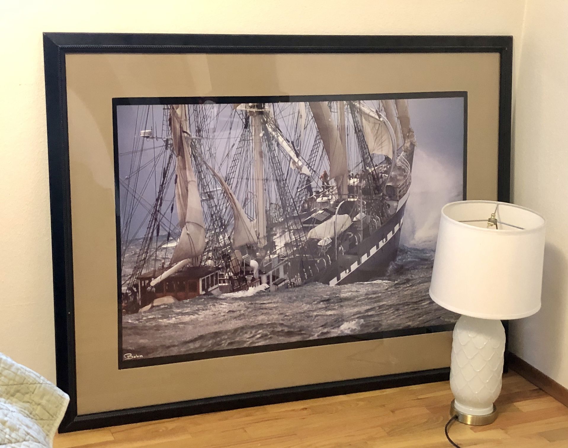 Custom Framed “Belem- The Last French Tall Ship”
