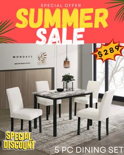 5 PC DINING TABLE